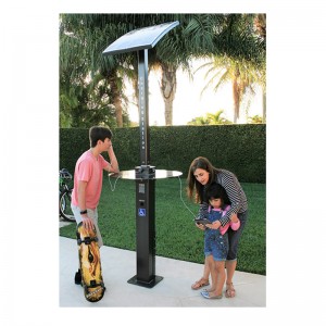 สถานีชาร์จโทรศัพท์มือถือพลังงานแสงอาทิตย์ออกแบบเองยินดีต้อนรับ