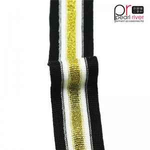 เทปสีดำ / เหลือง / ขาวพร้อมเทปคุณภาพสูงสีทอง