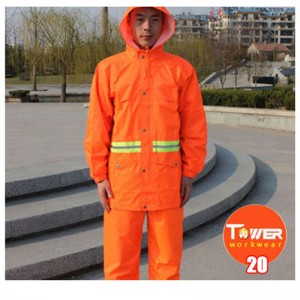workwear การมองเห็นสูงเรืองแสงสีแดง