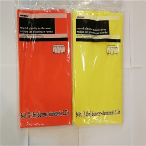 54x108 พีวีซีทิ้งพรรคผ้าปูโต๊ะสีทึบสแควร์และทรงกลมตกแต่งบ้านปกตาราง