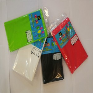 ขายส่ง PEVA ผ้าปูโต๊ะรอบโต๊ะพลาสติกปกคลุมสำหรับปาร์ตี้วันหยุด