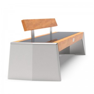 สมาร์ทสตรีทสตรีทเฟอร์นิเจอร์แผงโซลาร์เซลล์พลังงานสีเขียวทดแทน