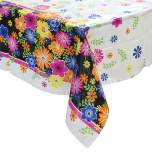 ขายส่งที่กำหนดเองสุขสันต์วันเกิดพรรคตกแต่งตารางผ้าปูโต๊ะ