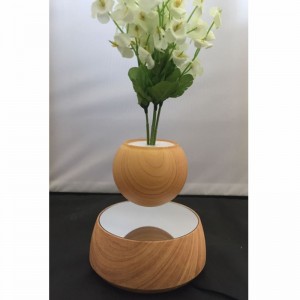 ใหม่ 360 หมุนไม้แม่เหล็กลอยลอยบินอากาศบอนไซหม้อชาวไร่หม้อ