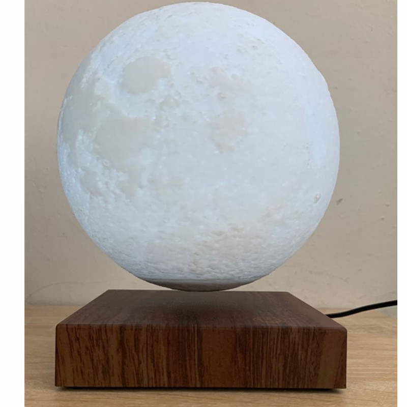 ไม้แม่เหล็ก levitating ดวงจันทร์โคมไฟ 6 นิ้วลอยแสงดวงจันทร์สำหรับเป็นของขวัญ