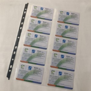 แผ่นป้องกันชื่อการ์ดความโปร่งใสสูง