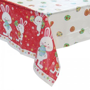 ผ้าปูโต๊ะของขวัญเทศกาลไข่อีสเตอร์ปกตารางผู้ผลิต