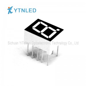 0.39 นิ้วสีแดง 1 หลัก 7 ส่วนแสดงผล LED, หลอดดิจิตอล