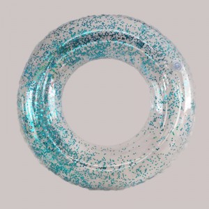 แหวนว่ายน้ำใสแวววาวพองสำหรับเด็ก