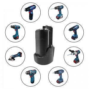 Li-ion 2000mAh 10.8V BAT411, BAT412, BAT413, 2 607 336 996 Bosch เครื่องมือไฟฟ้าสำหรับเปลี่ยนแบตเตอรี่