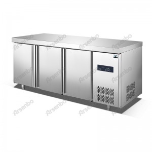 การออกแบบที่หรูหราใต้เคาน์เตอร์ตู้แช่แข็งโต๊ะทำงานที่มีคุณภาพสูงอุปกรณ์ครัวเชิงพาณิชย์