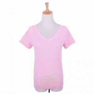 2018 Diamond กริดฤดูร้อนแขนสั้นถักเสื้อกันหนาวผู้หญิงเสื้อสวมหัว