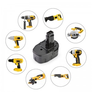Ni-Cd 14.4V 2000mAh เปลี่ยนแบตเตอรี่สว่านไร้สายสำหรับ Dewalt DC9091, DE9091