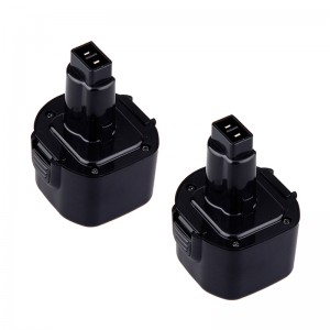 แบตเตอรี่สว่านแบบชาร์จใหม่ได้ Ni-Cd ขนาด 9.6V 1700mAh สำหรับ Dewalt DE9062, DW9061, DW9062