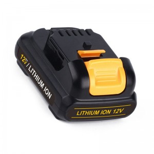 Li-ion 12V 2000mAh เปลี่ยนแบตเตอรี่เครื่องมือชาร์จใหม่ได้สำหรับ Dewalt DCB120, DCB121