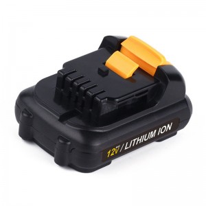 Li-ion 12V 2000mAh เปลี่ยนแบตเตอรี่เครื่องมือชาร์จใหม่ได้สำหรับ Dewalt DCB120, DCB121