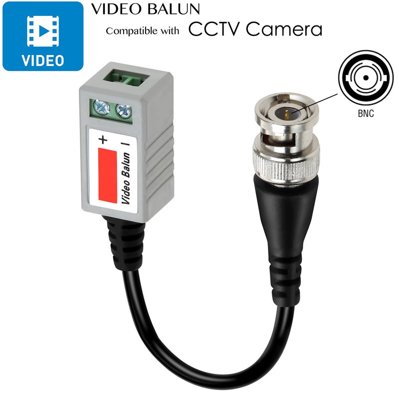 สายเคเบิลมินิ CCTV BNC Balun Transceiver