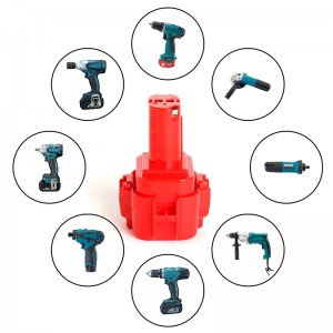 Ni-Cd 9.6V 2000mAh แบตเตอรี่ชาร์จทดแทนสำหรับ Makita DA392DZ, ML903 สว่าน