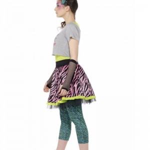 เด็กสาวกลับไป 80s เด็กป่าแต่งกายชุดเสื้อกระโปรงขายส่ง