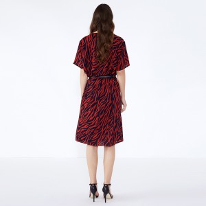 แพรรีชิคสีแดงลายคลับผู้หญิงเสื้อผ้า 2019 ชุดผู้หญิงพรรค