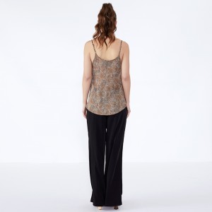 ล่าสุดการออกแบบหลวม Streetwear สุภาพสตรีกางเกงกางเกงเสื้อสีดำ JSDJ2516