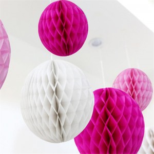 ชุดตกแต่งงานปาร์ตี้รวมไปถึง Pom Pom ดอกไม้รอบกระดาษทิชชูพัดลมแกะสลักสีสันสดใสสำหรับวันเกิด