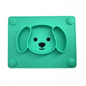ร้อนซิลิโคนจับจานทารกซิลิโคน placemat แผ่นดูด
