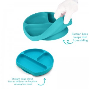 อาหารเกรดซิลิโคนเด็กเสื่อถ้วยดูด placemat