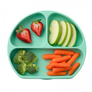 ซิลิโคนทนความร้อนรอบแบ่งจานเด็ก