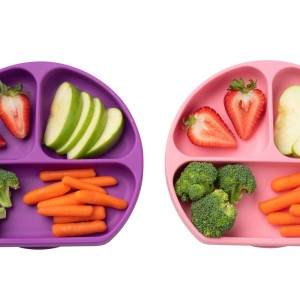 แผ่นรองจานซิลิโคนสำหรับเด็กได้รับการรับรองจาก FDA LFGB