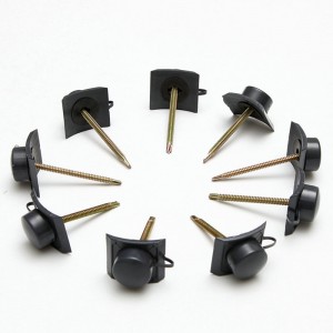 อุปกรณ์เสริมพิเศษสำหรับสกรูและฝาครอบกันน้ำแผ่นหลังคา PVC สำหรับกระเบื้องหลังคาพีวีซี