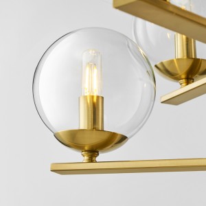 ศิลปะสมัยใหม่ออกแบบห้องนั่งเล่นแฟชั่นแก้วโคมระย้าลูก Km2131