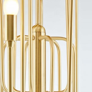 Simple Nordic สร้างสรรค์ Iron Hotel Home Chandelier Km2124