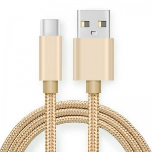 สายเคเบิลไนล่อนแบบ C-Type เป็น USB