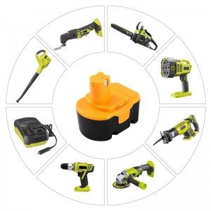 Ni-Cd 14.4 โวลต์ 1500 มิลลิแอมป์ชั่วโมงแบตเตอรี่สว่านไร้สายแบตเตอรี่ทดแทนสำหรับ Ryobi 1400144, 1400655, 1400656