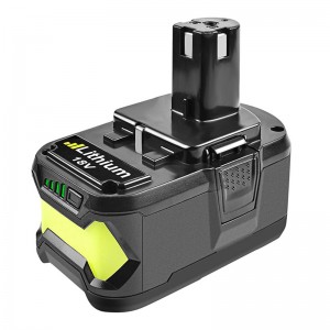 Ryobi P105, P106, P107, P108i 18V 3000mAh Li-Ion เปลี่ยนแบตเตอรี่สว่านไร้สาย