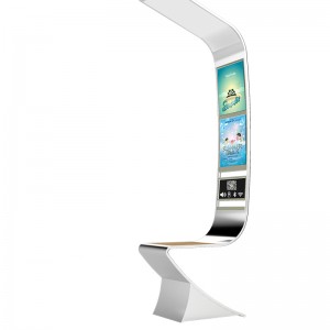 ที่นิยมมากที่สุดสมาร์ทโซล่าถนนโฆษณาม้านั่งเฟอร์นิเจอร์ไม้ด้วยกรอบโลหะ