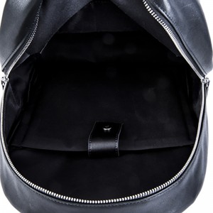 18SA-6839F 15 ปีโรงงานผู้ชายสีดำทุกวันสบาย ๆ กีฬาแล็ปท็อปหนังกระเป๋าเป้สะพายหลัง