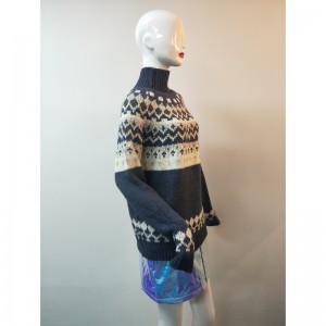BLUE ABIGAIL FAIRISLE ลวดลายจัมเปอร์ RLWS0014F
