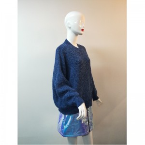 จัมเปอร์สีน้ำเงิน V-NECK RLWS0015F