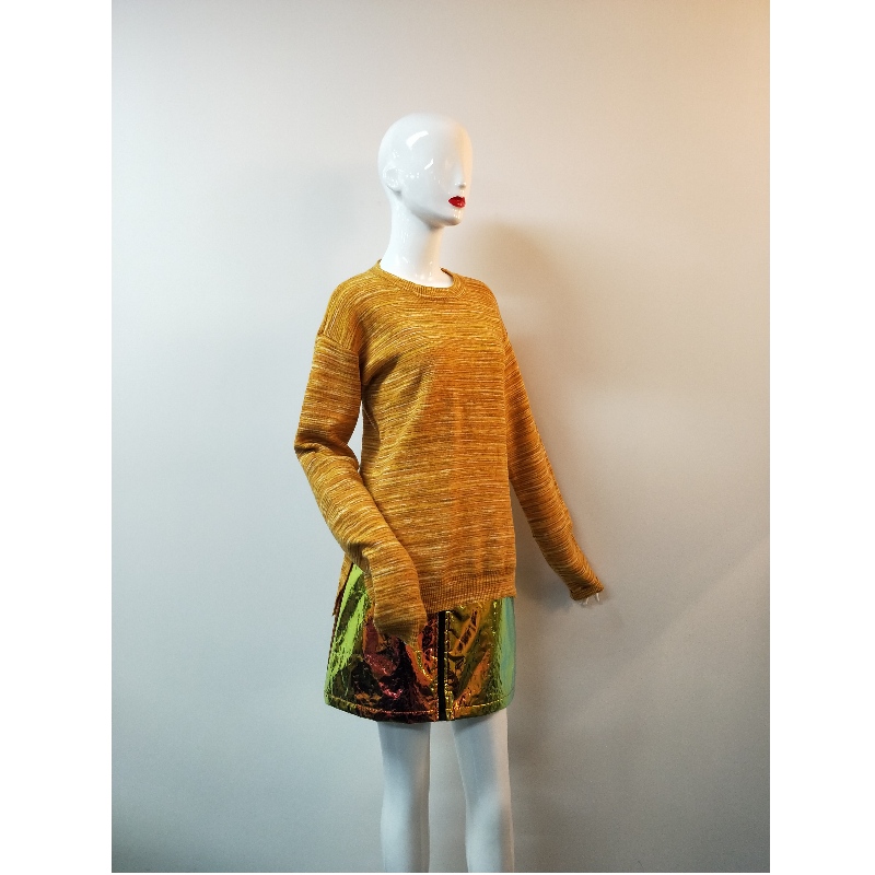 ORANGE SLIT-SIDE SWEATER RLWS0040F