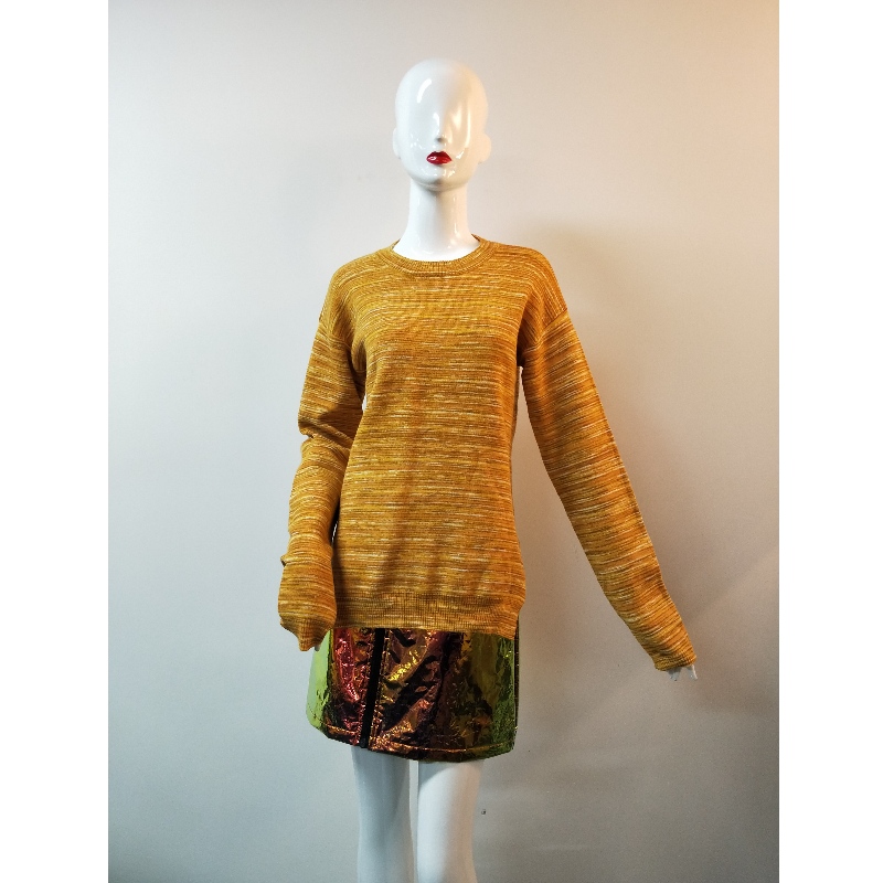 ORANGE SLIT-SIDE SWEATER RLWS0040F