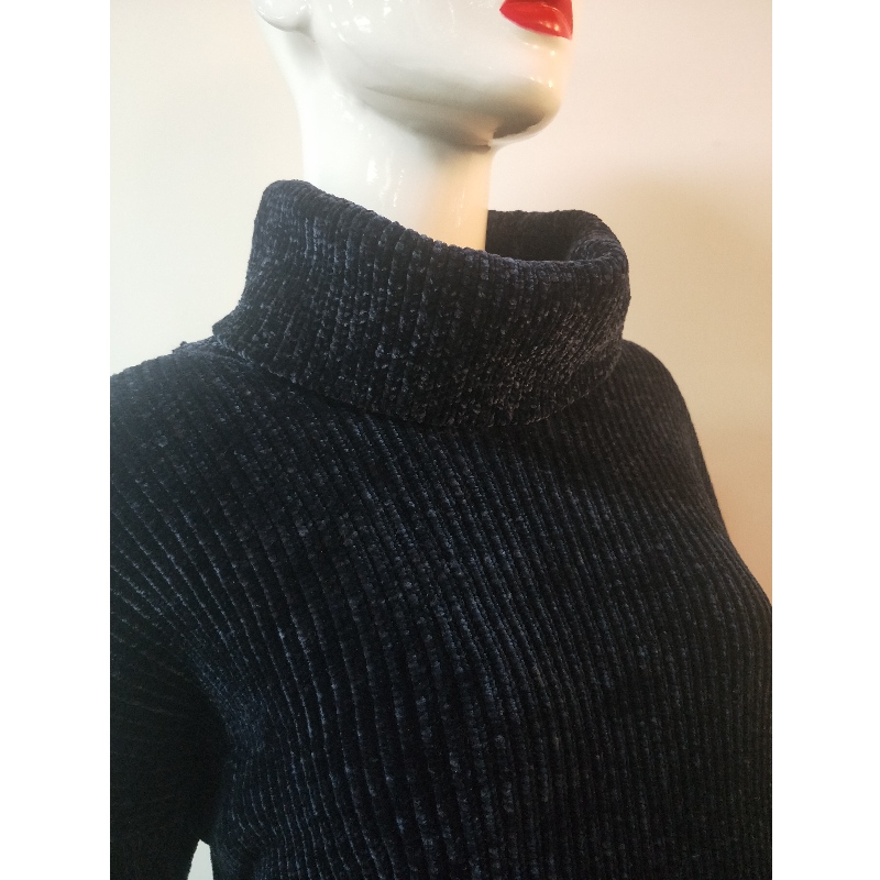 SWEATER SWEATER BLACK HIGH-COLLAR RLWS0054F