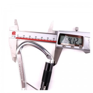 การบินอลูมิเนียมภูเขาหัวเข็มขัดอย่างรวดเร็วปีนหน้าผากลางแจ้ง carabiner ตั้งแคมป์ออกกำลังกายเปลญวนโยคะพร้อมอุปกรณ์เสริมอลูมิเ...