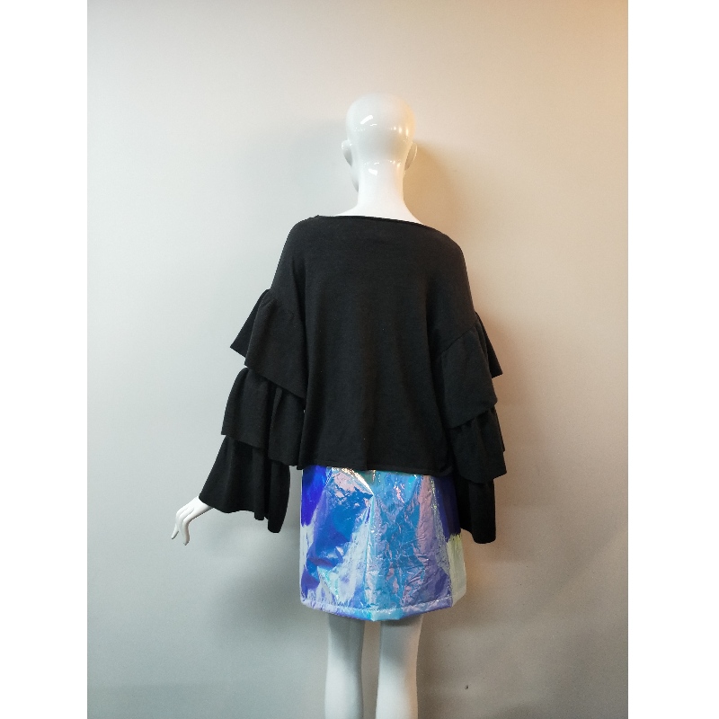 BLACK BATWING SWEATER RLW0108F