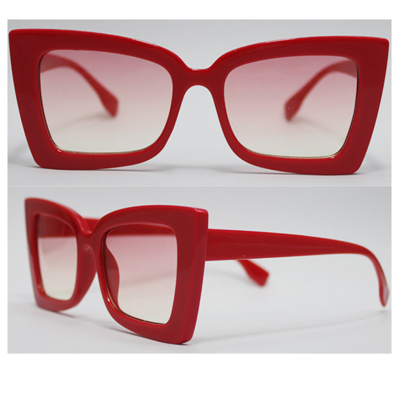 แว่นกันแดดพลาสติกสำหรับผู้หญิงเลนส์ป้องกัน UV 400 สั่งซื้อ OEM ยินดีต้อนรับ