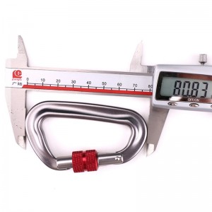 ตะขอปีนเขากลางแจ้งค่ายหลักล็อค carabiner มัลติฟังก์ชั่นถั่วปีนเขาหัวเข็มขัดกลางแจ้งด่วนจับอุปกรณ์ความปลอดภัยล็อคการตรวจสอบหล...