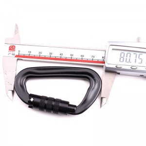 ตะขอกลางแจ้งปีนหน้าผาตั้งแคมป์ล็อคหลัก carabiner มัลติฟังก์ชั่นถั่วภูเขาตะขอหัวเข็มขัดปีนเขากลางแจ้งความเร็วลดลงอุปกรณ์ล็อคค...