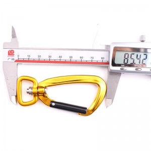 ปีนหน้าผากลางแจ้งและตั้งแคมป์ล็อคหลัก carabiner มัลติฟังก์ชั่น๊อตปีนเขาตะขอภูเขาหัวเข็มขัดตกอย่างรวดเร็วอุปกรณ์ความปลอดภัยล็...