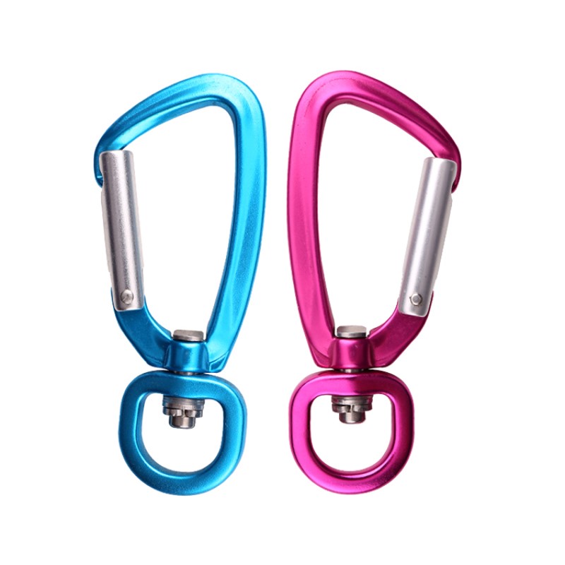 ที่มีคุณภาพสูง carabiner ดึงขนาดใหญ่การบินอลูมิเนียมภูเขาหัวเข็มขัดขนาดใหญ่สัตว์ฉุดสุนัขหัวเข็มขัดปีนเขาเปลญวนโยคะจับมือด่วน